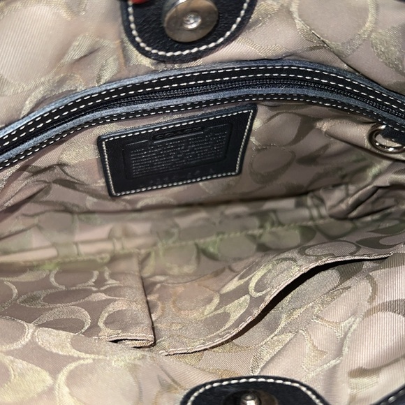 Vintage Coach Soho Legacy Slim Hippie 9549 black Leather - Picture 4 of 8